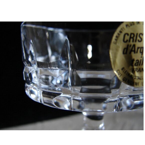 Vtg MIB Cordial Glass Set of 6, Durand Cristal D'Arques, Chambord, Liqueur Coupe - Picture 7 of 11